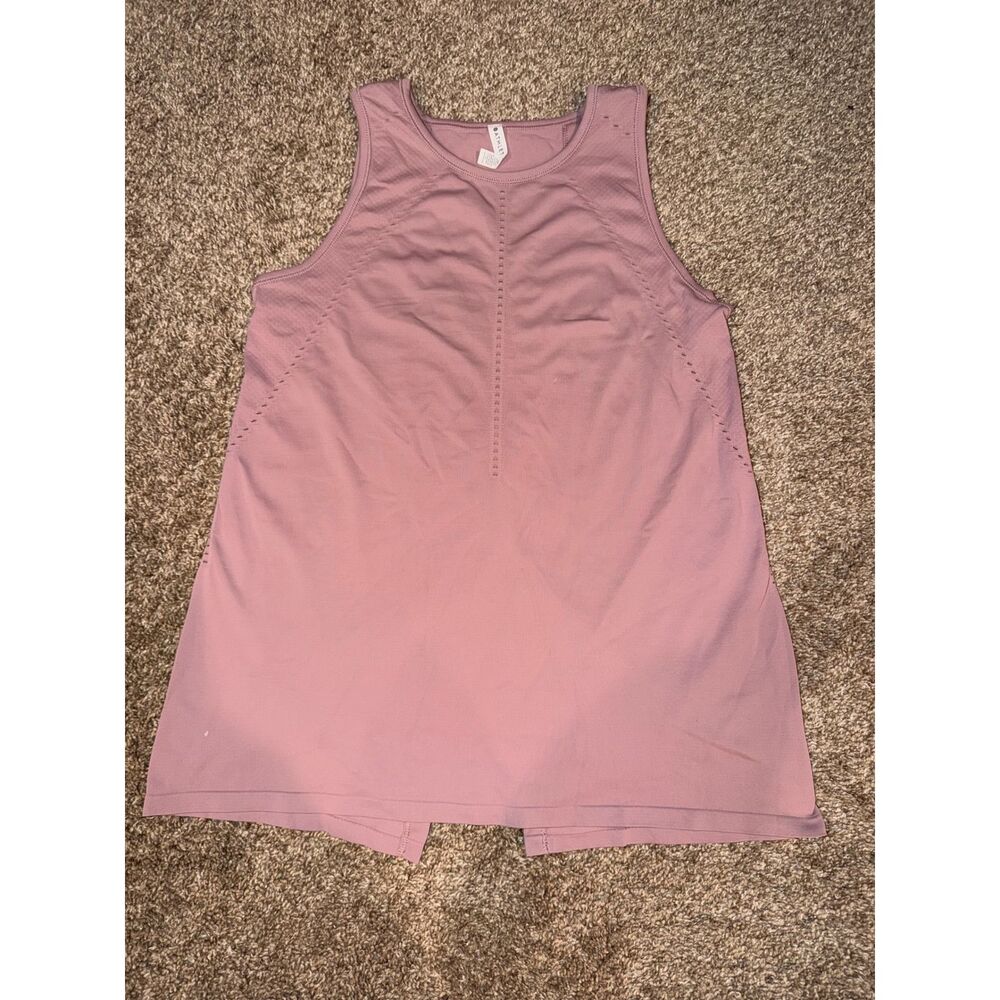 Athleta Momentum Tank Top Womens Small Mauve Pink Seamless Athletic Running(607)